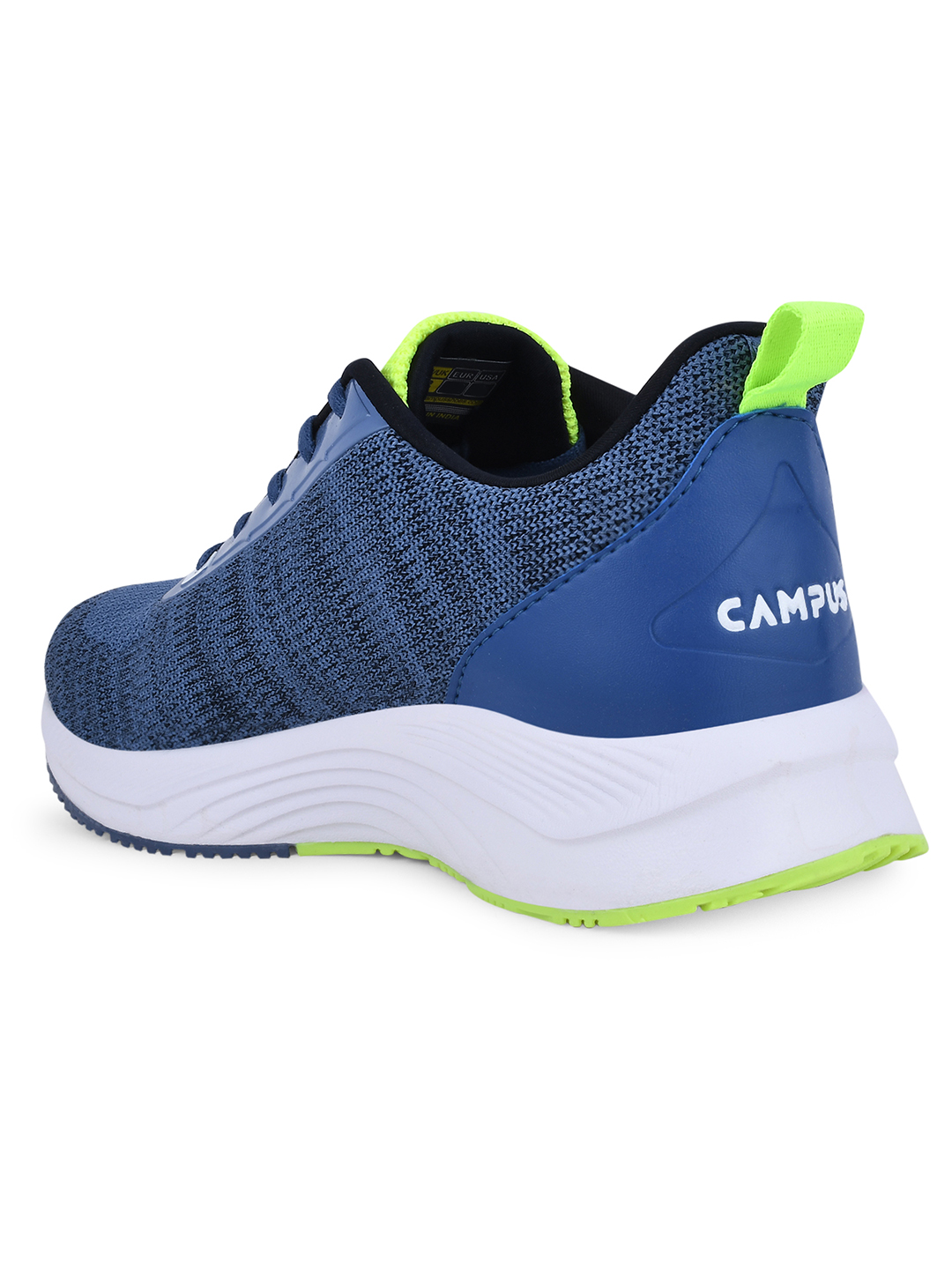 Campus Men Camp Zane Blue & Green Running Shoes (4)