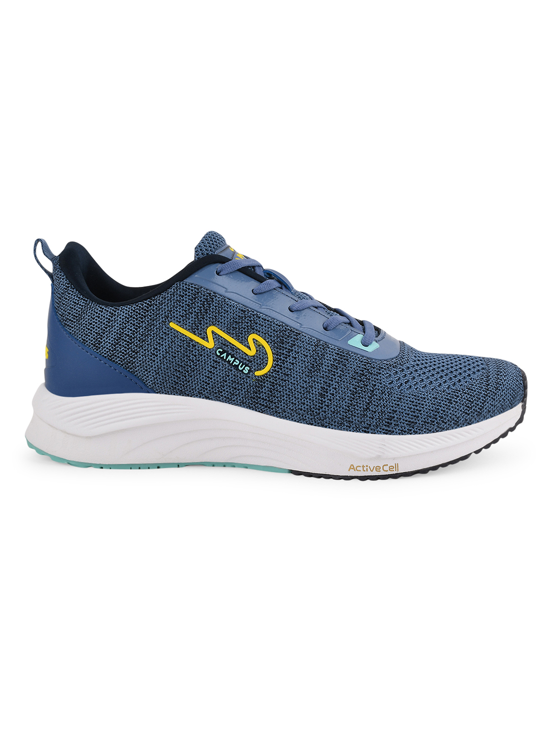 Campus Men Camp Zane Blue & Yellow Running Shoes (2)