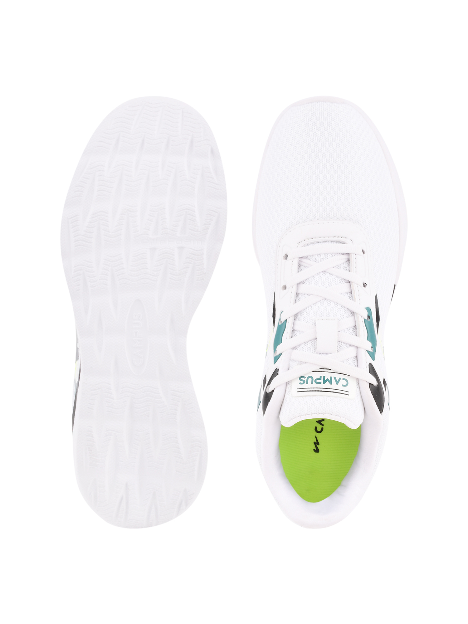Campus Men Camp Zone White & Blue Running Shoes (5)