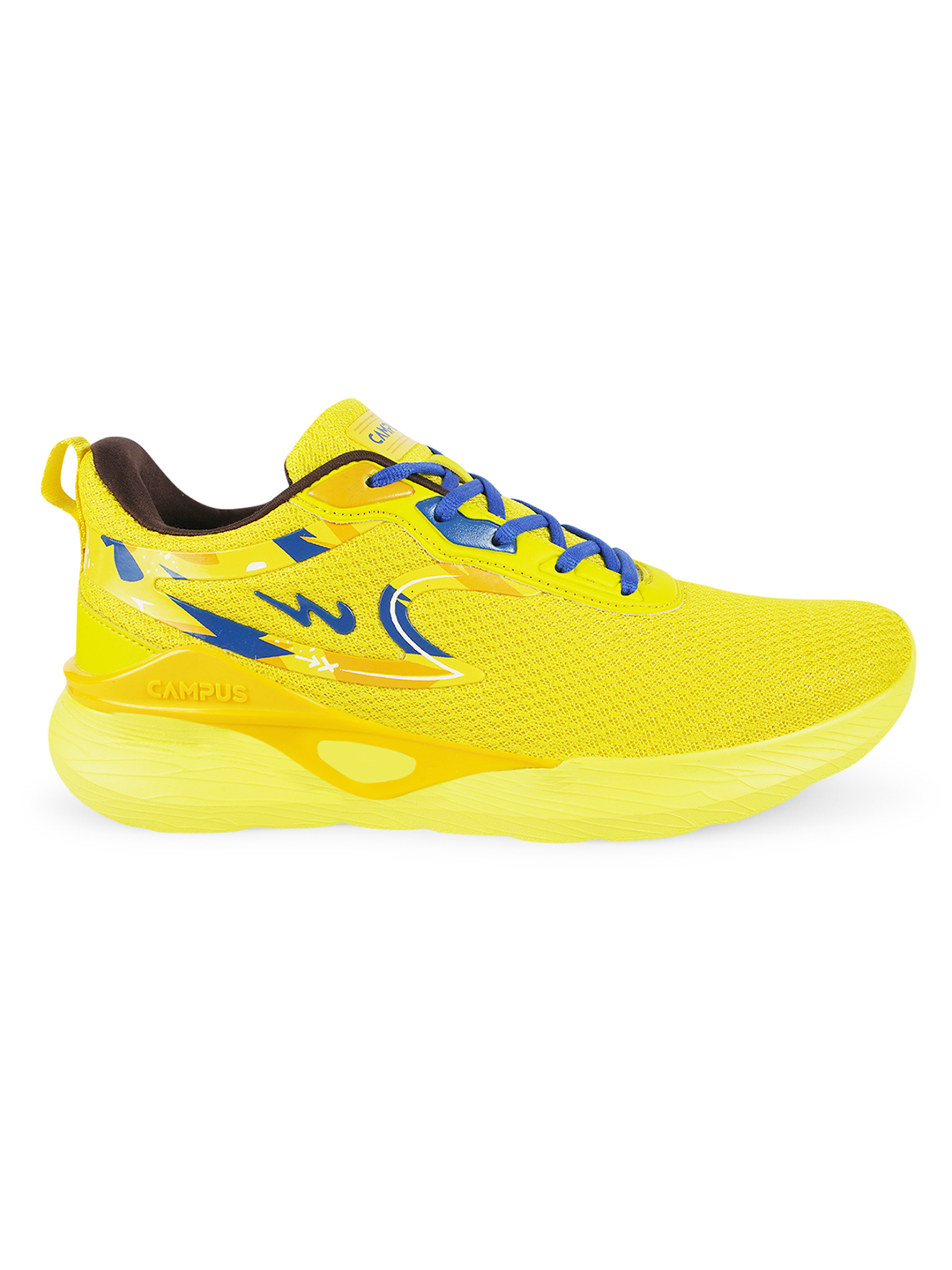 Campus Men Camp Zone Yellow & Blue Running Shoes (2)