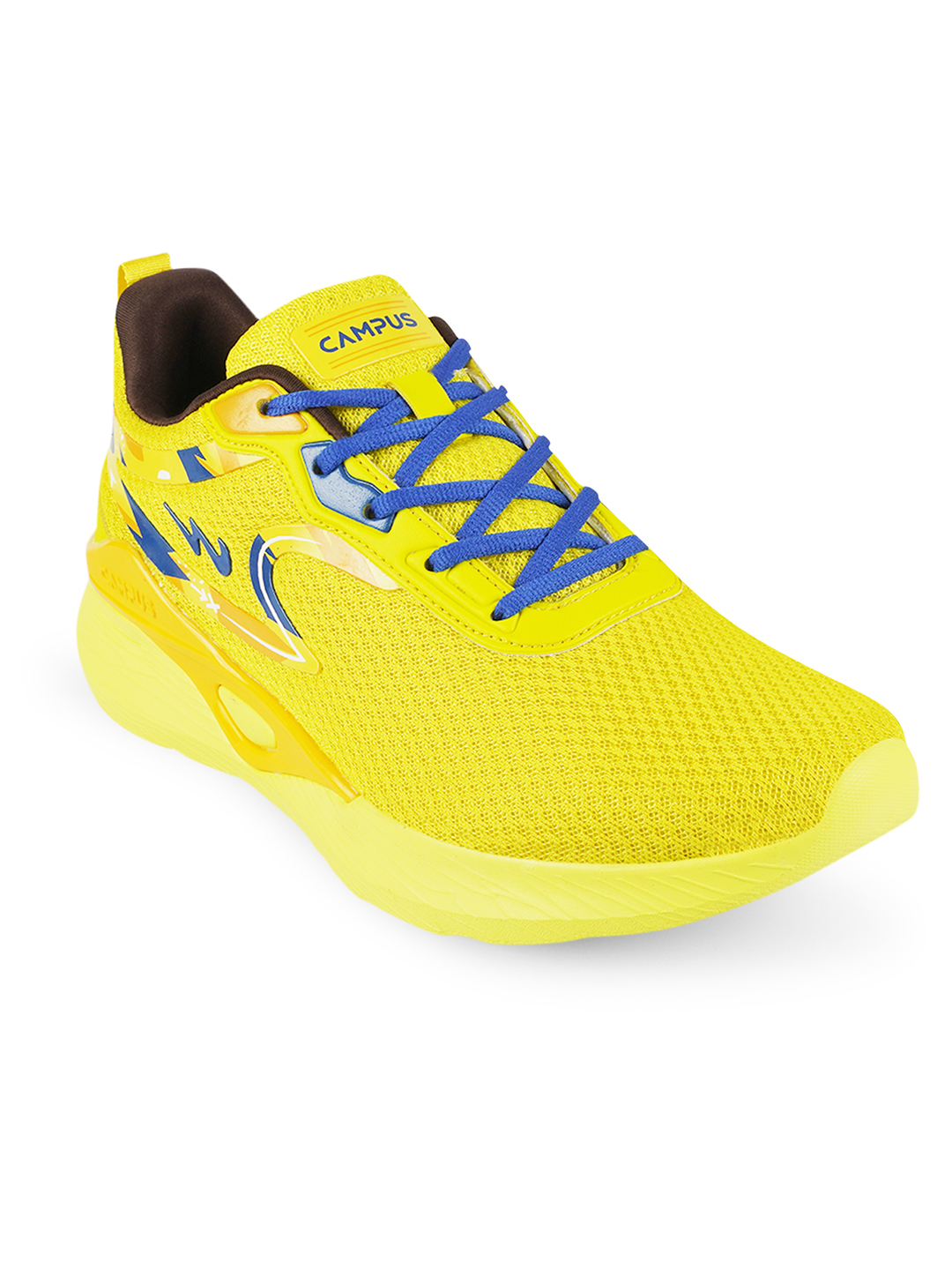 Campus Men Camp Zone Yellow & Blue Running Shoes (3)
