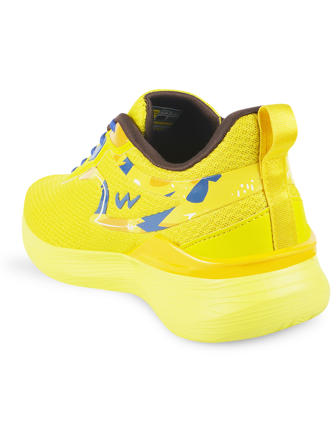 Campus Men Camp Zone Yellow & Blue Running Shoes (4)