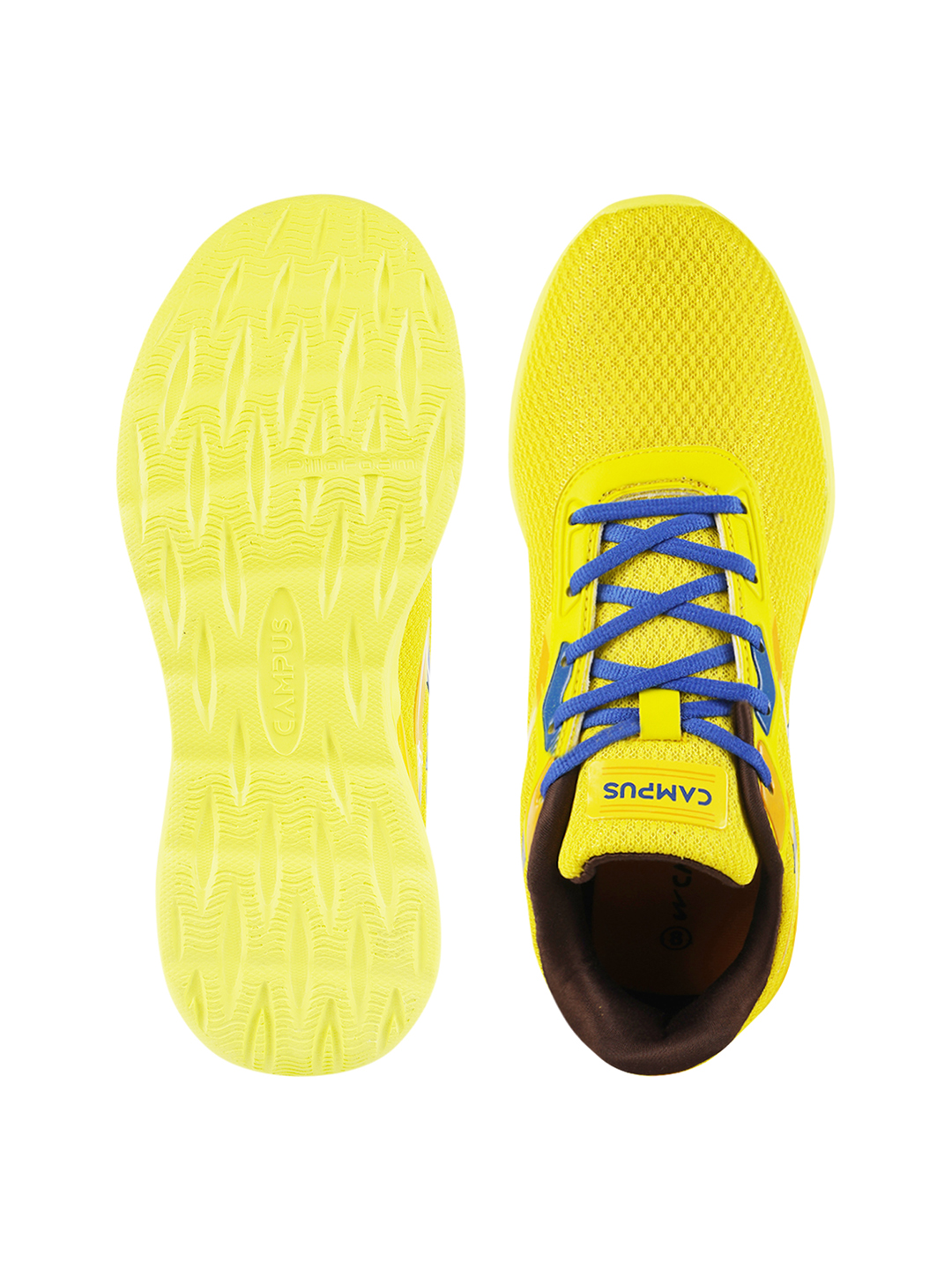 Campus Men Camp Zone Yellow & Blue Running Shoes (5)