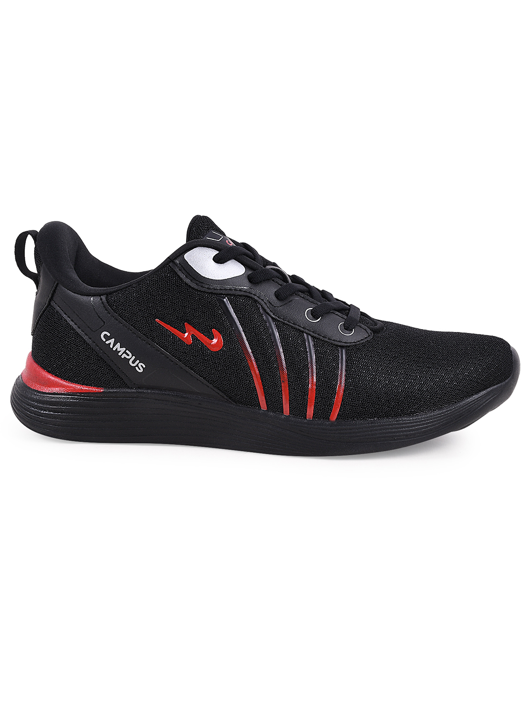 Campus Men Camp-Oliver Black & Red Running Shoes (1)