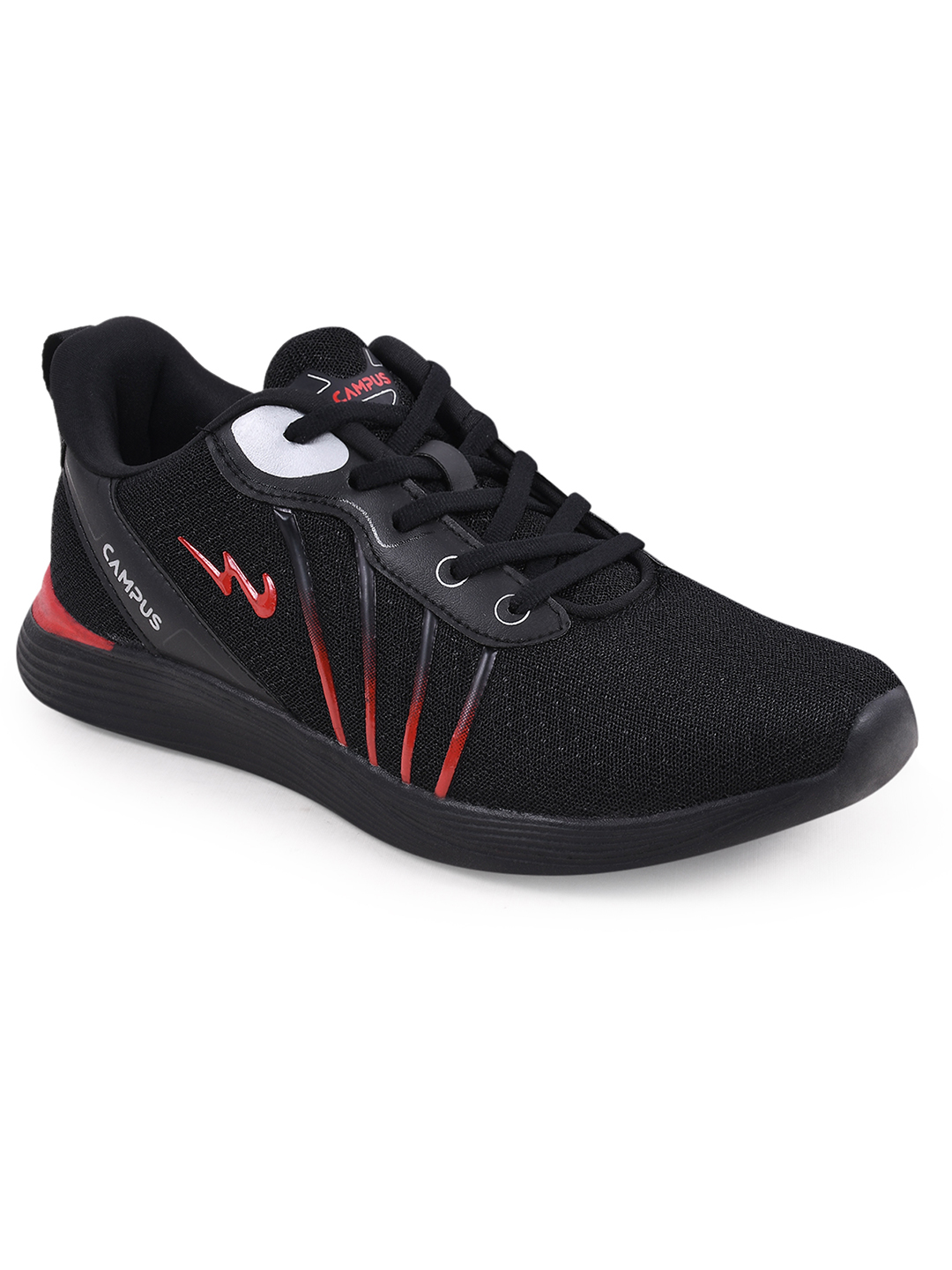 Campus Men Camp-Oliver Black & Red Running Shoes (2)