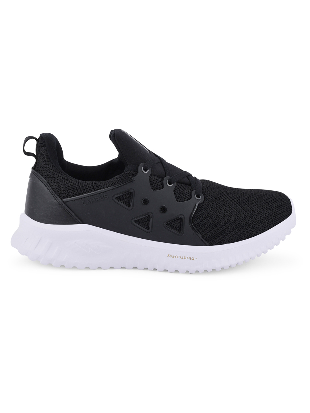 Men Camp-Proto Black & Silver Running Shoes