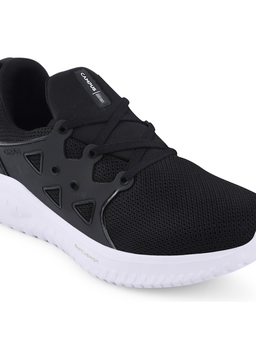 Campus Men Camp-Proto Black & Silver Running Shoes (5)