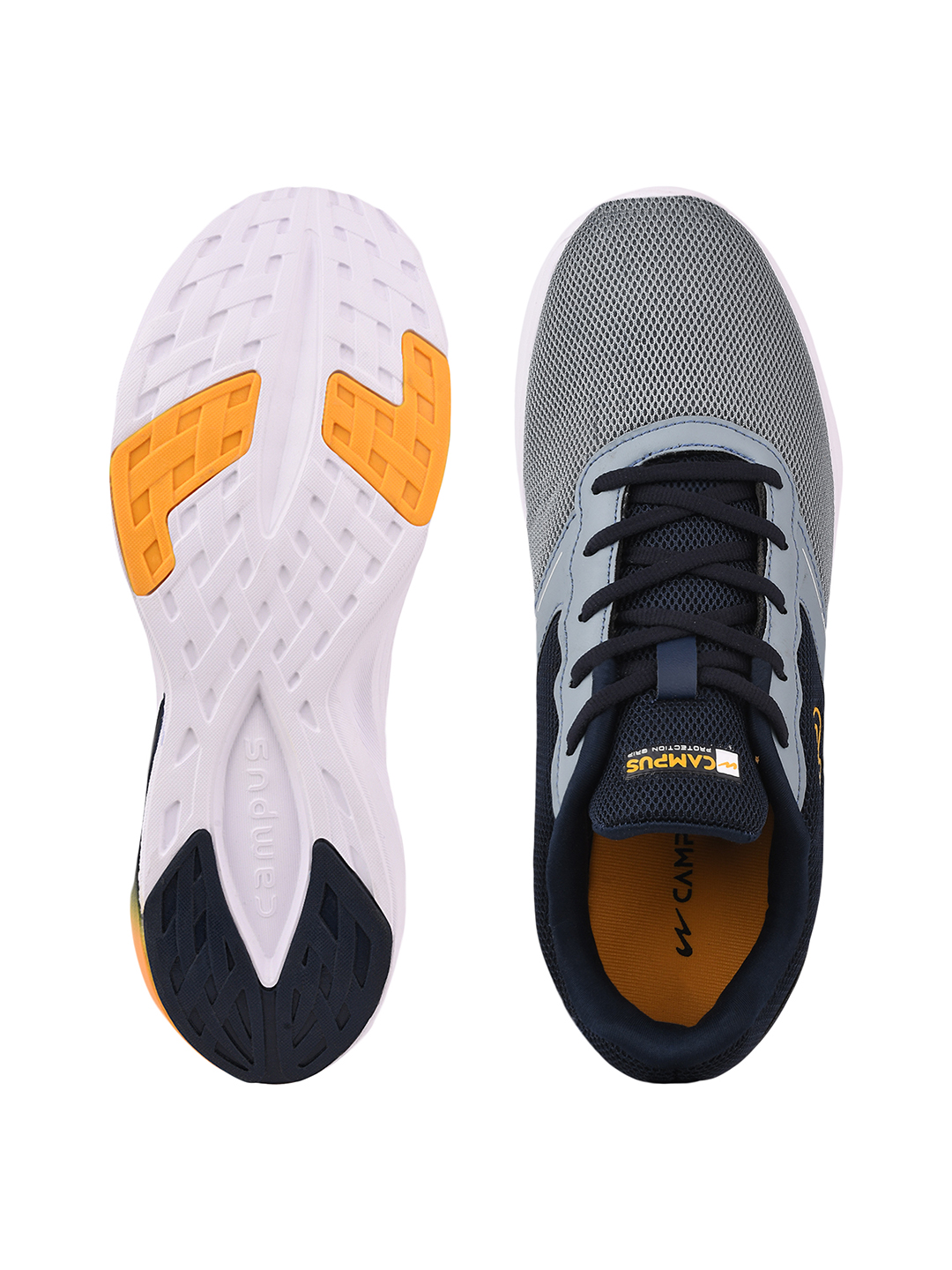 Campus Men Camp-Relish Grey & Navy Blue Running Shoes (4)