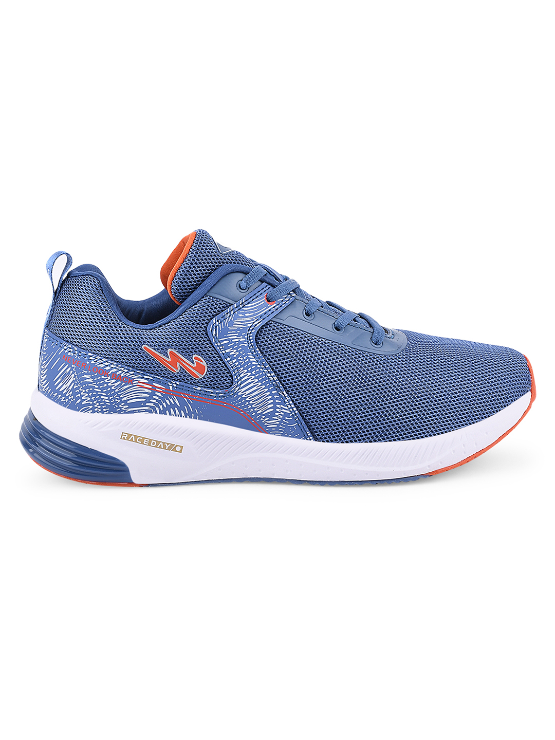 Campus Men Camp-Slasher Blue & Orange Running Shoes (2)