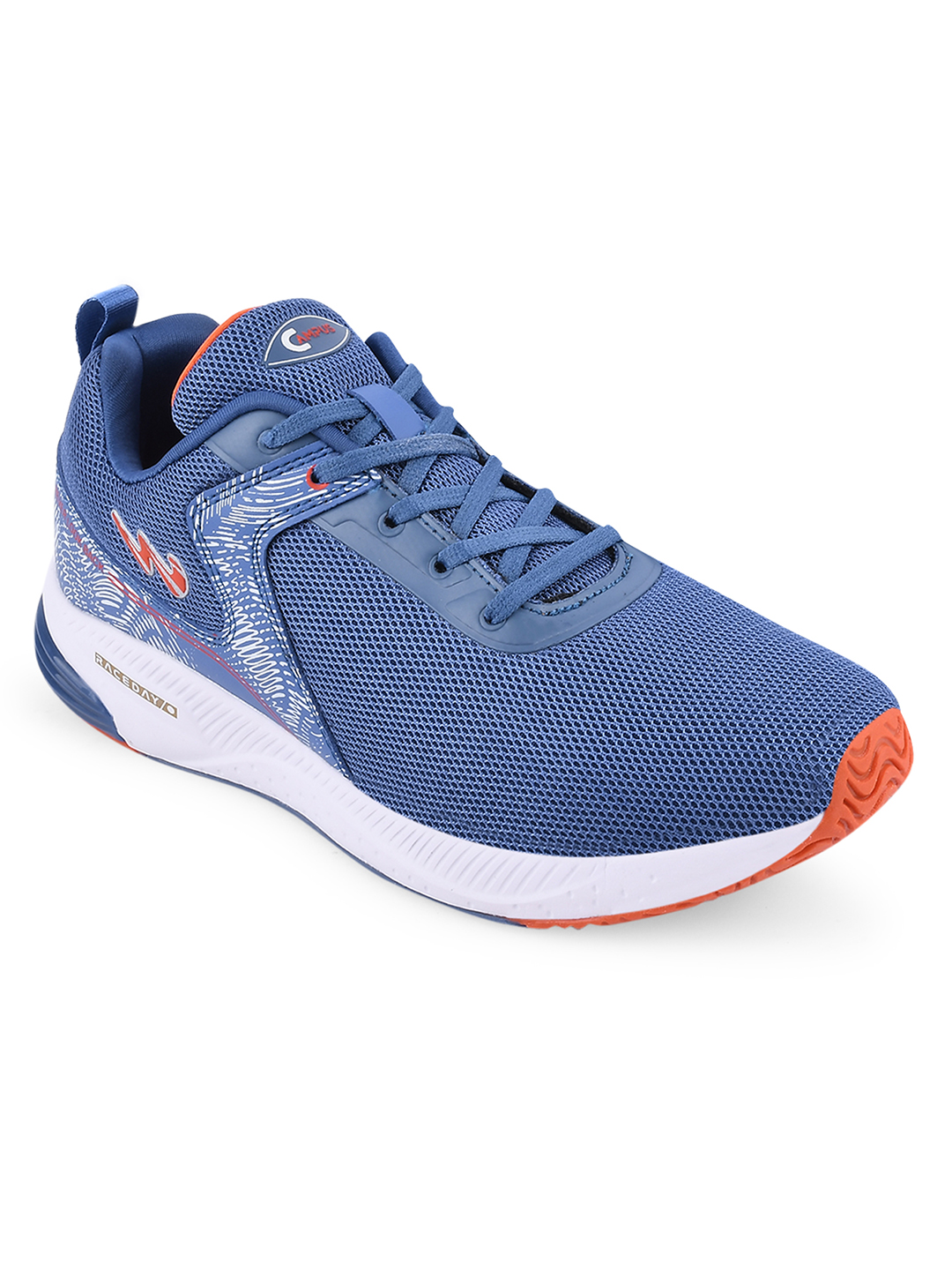 Campus Men Camp-Slasher Blue & Orange Running Shoes (3)
