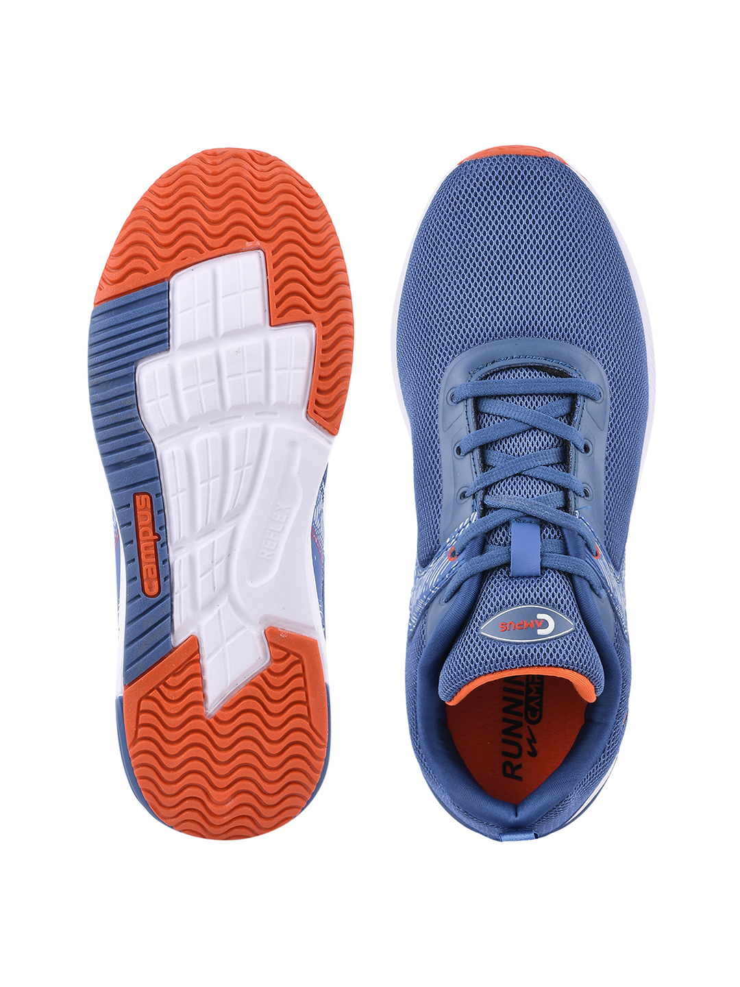 Campus Men Camp-Slasher Blue & Orange Running Shoes (5)