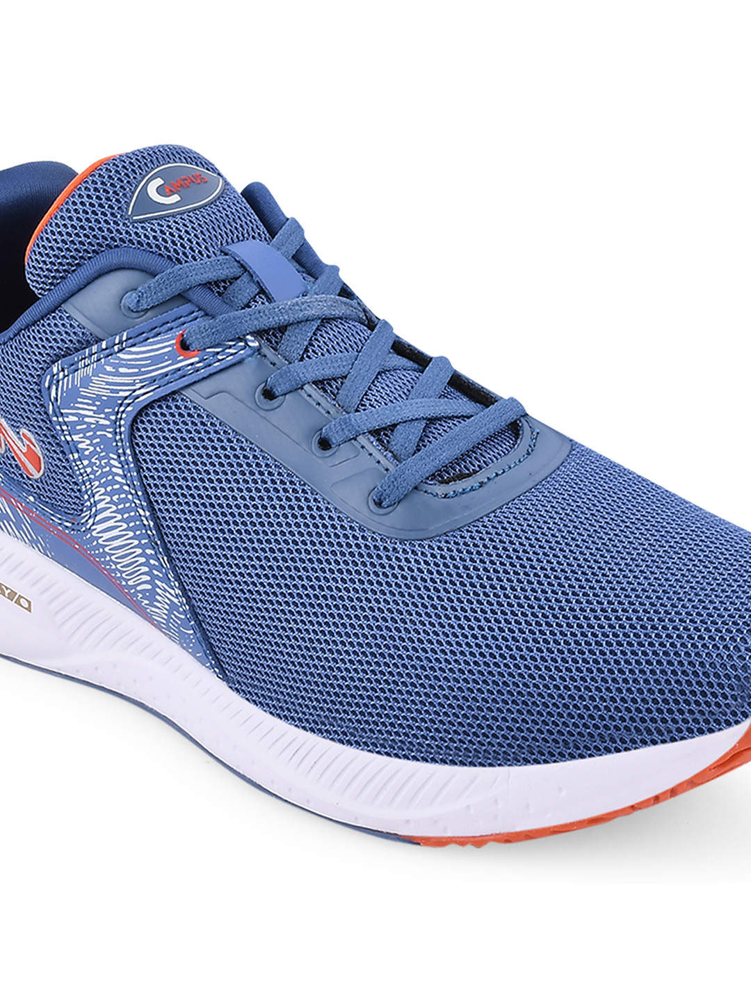 Campus Men Camp-Slasher Blue & Orange Running Shoes (6)