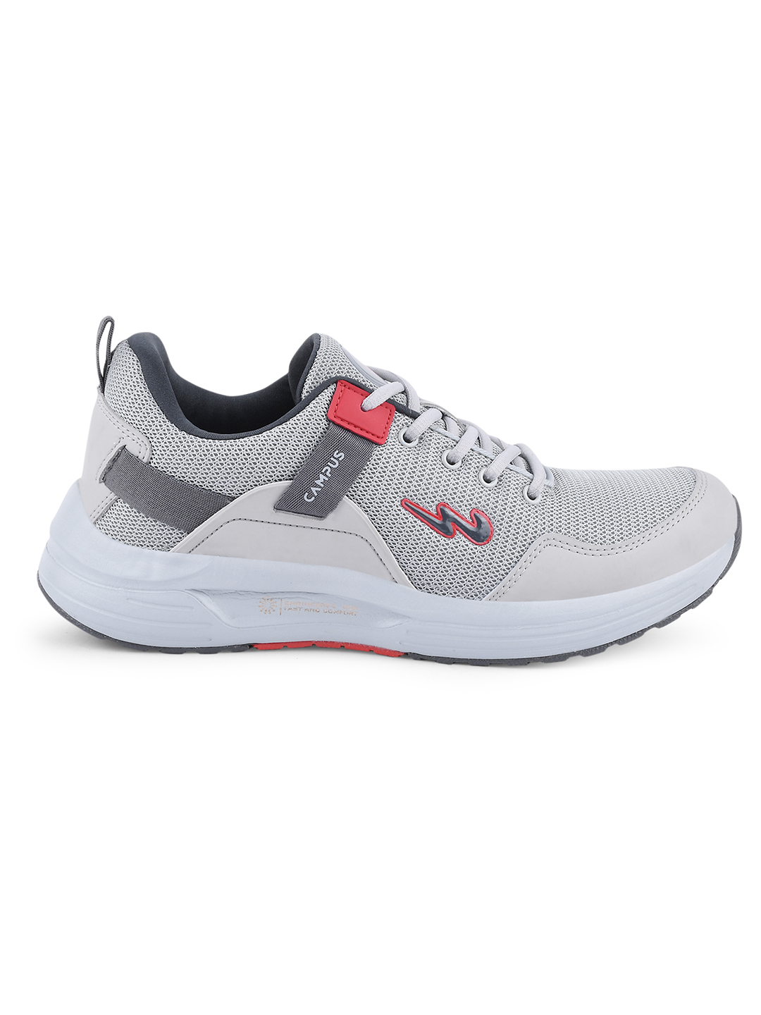 Campus Men Cester N Grey & Red Running Shoes (1)