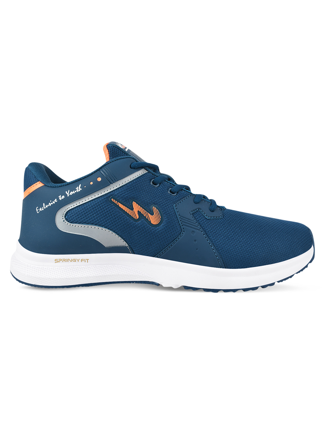 Campus Men Fred Blue & Orange Running Shoes (2)