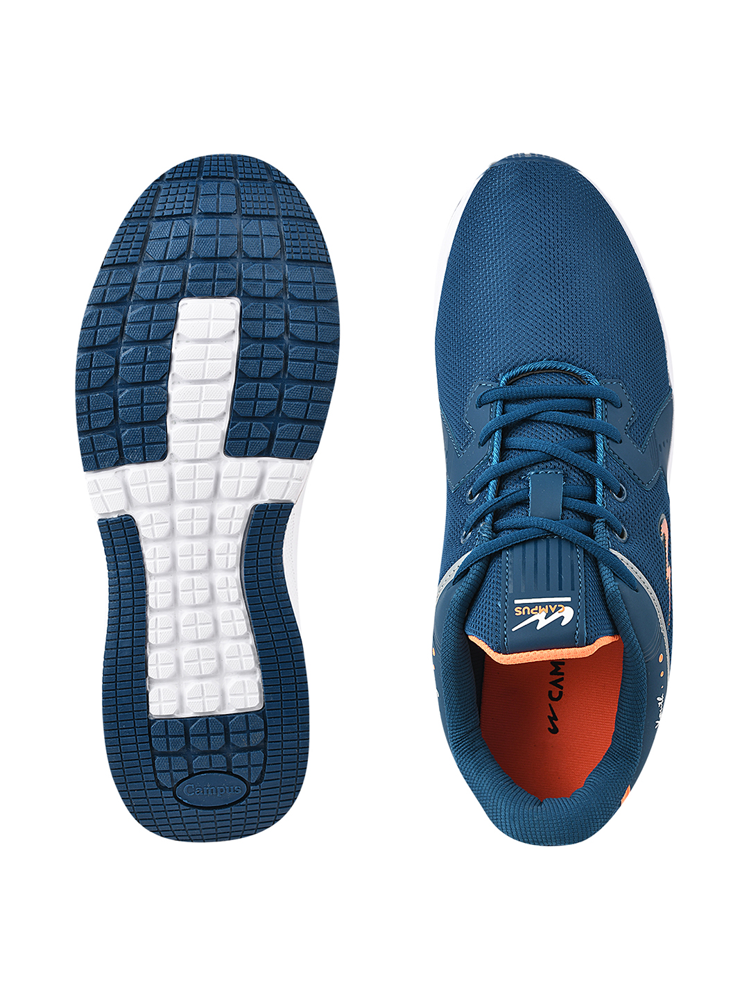 Campus Men Fred Blue & Orange Running Shoes (5)