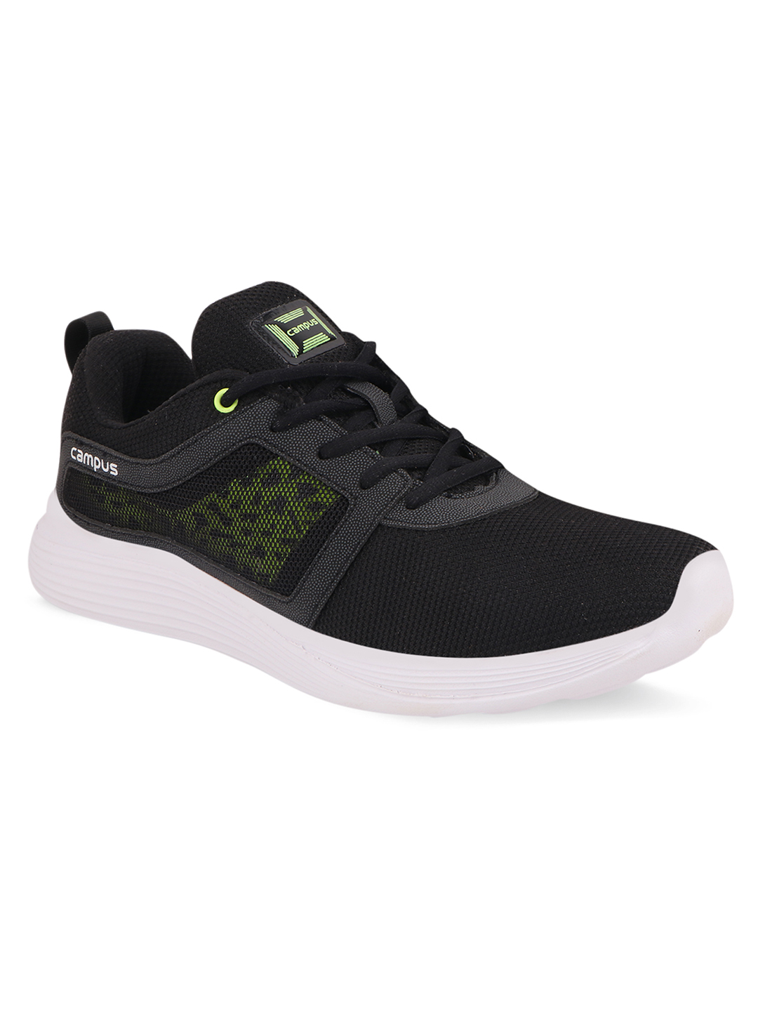 Campus Men Ignite Pro Black & Green Running Shoes (2)