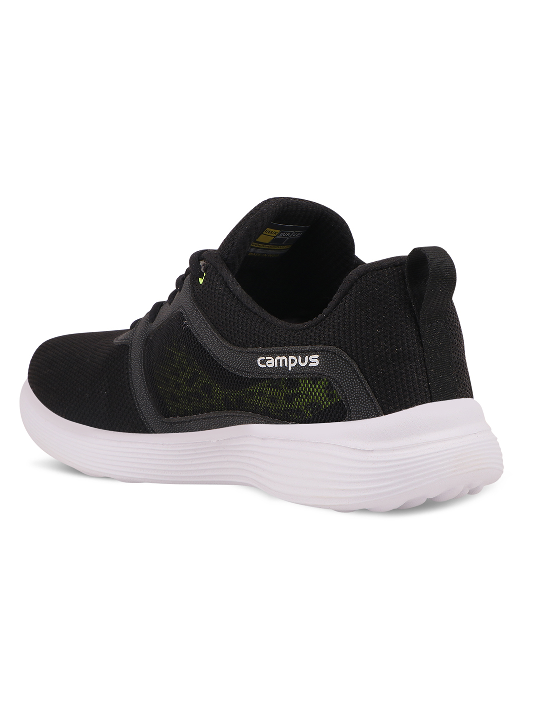 Campus Men Ignite Pro Black & Green Running Shoes (3)