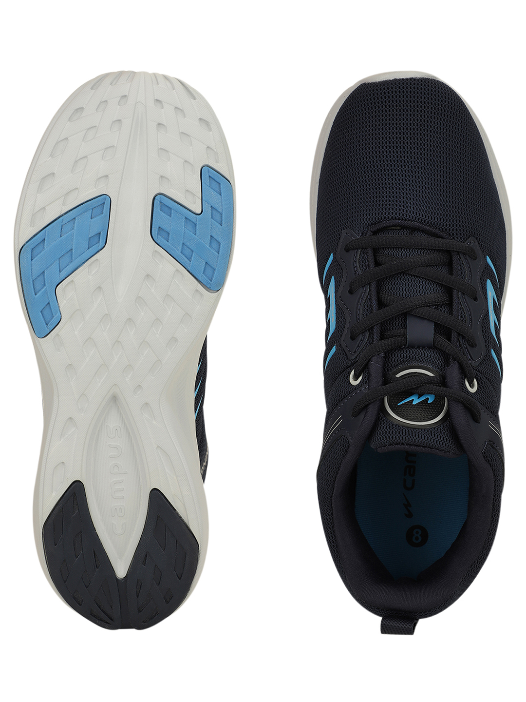 Campus Men Meteor Blue & Sky Blue Running Shoes (4)