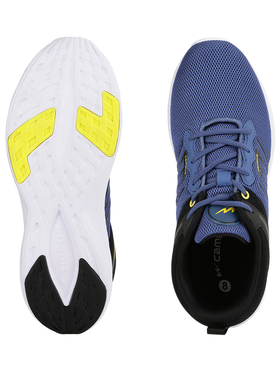 Campus Men Meteor Grey & Black Running Shoes (4)