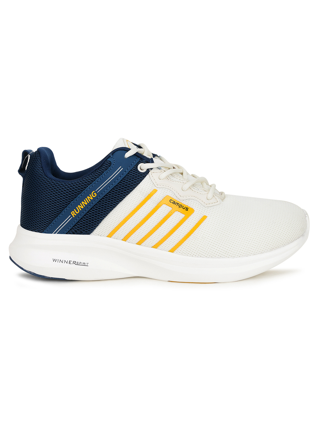 Campus Men Meteor Off White & Blue Running Shoes (1)