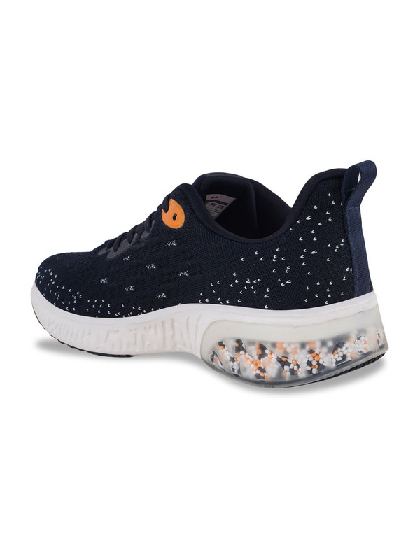 Campus Men Navy Blue And Mustard Rim Running Sports Shoes (3)