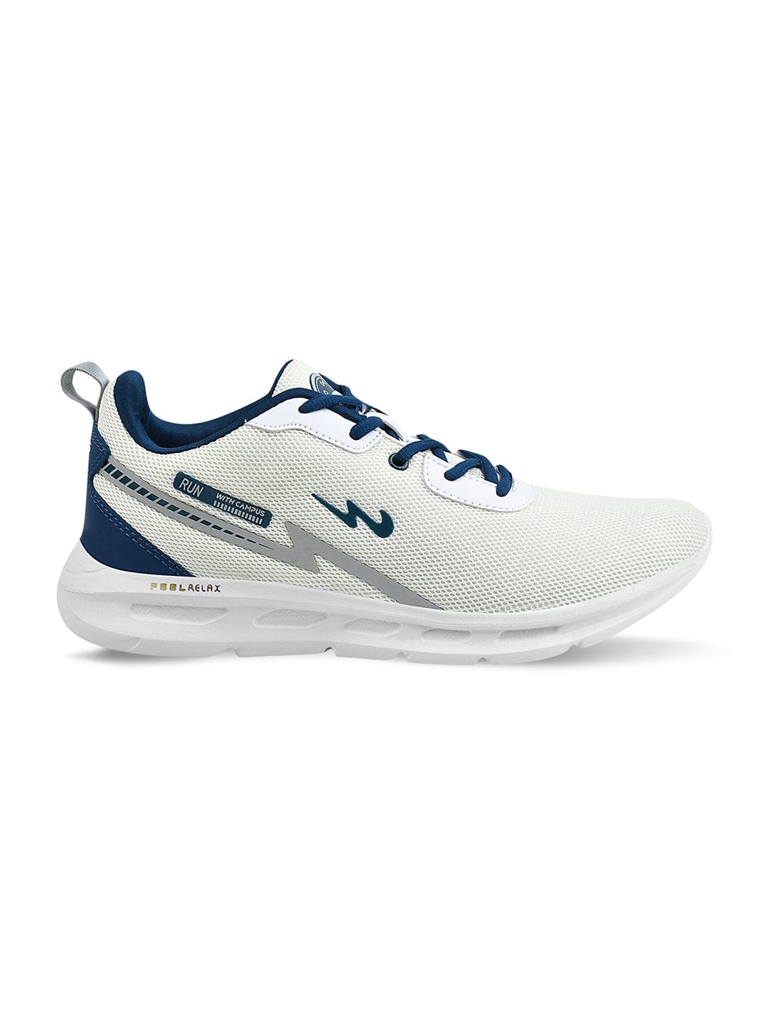 Campus Men Off White Runner Running Shoes (1)