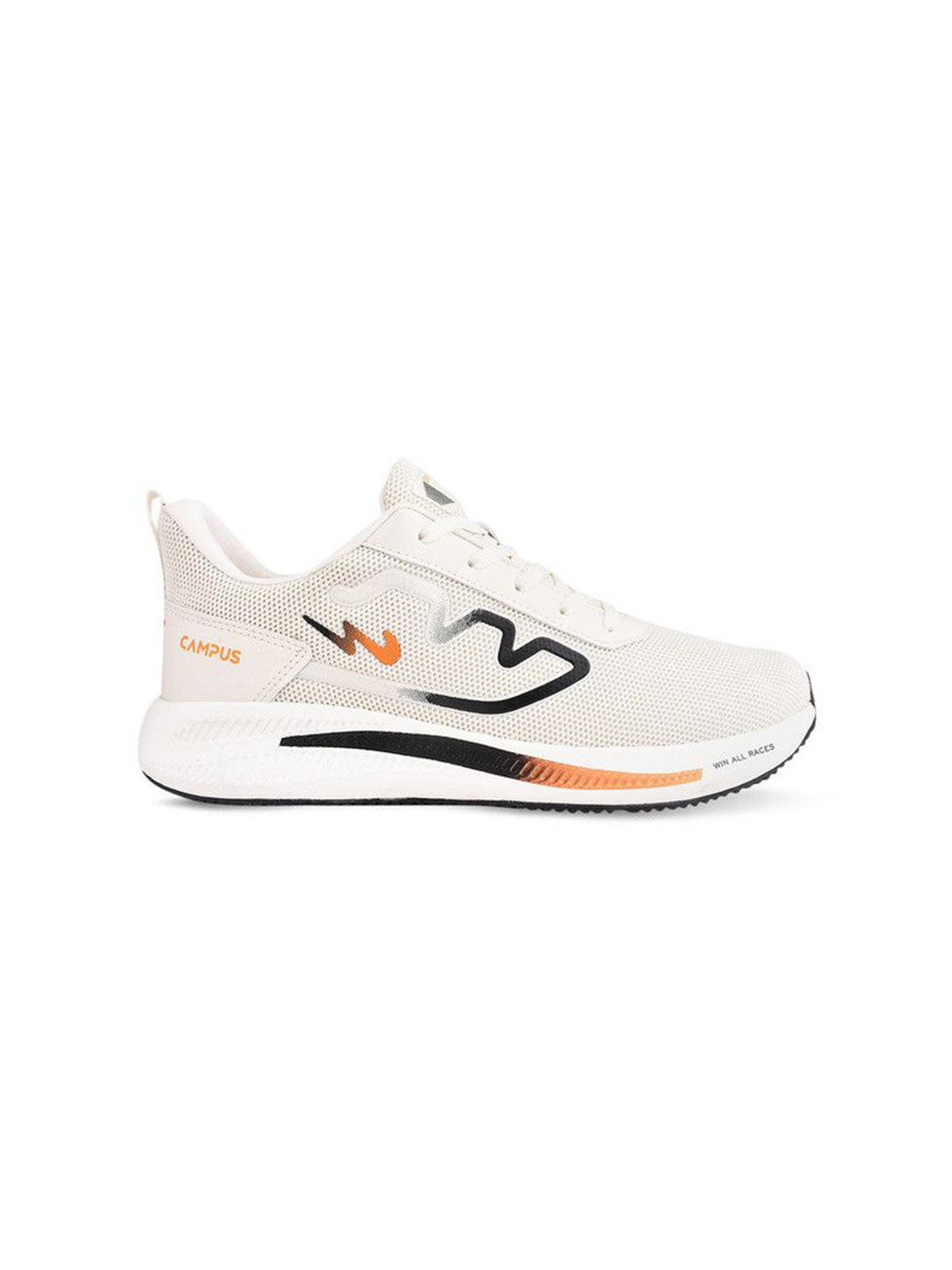 Campus Men Rake White Running Shoes (1)