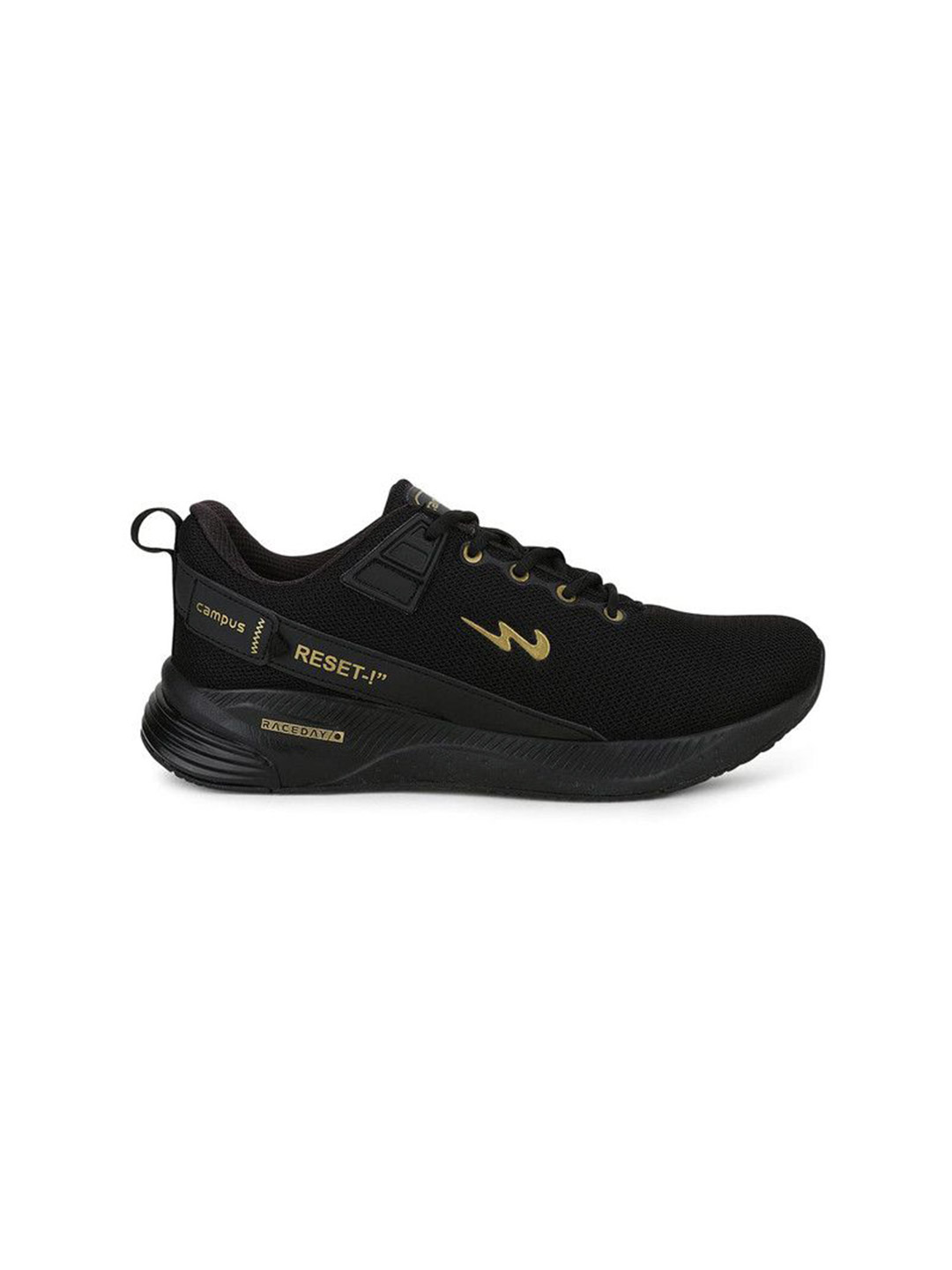 Campus Men Refresh Pro Black Running Shoes (1)