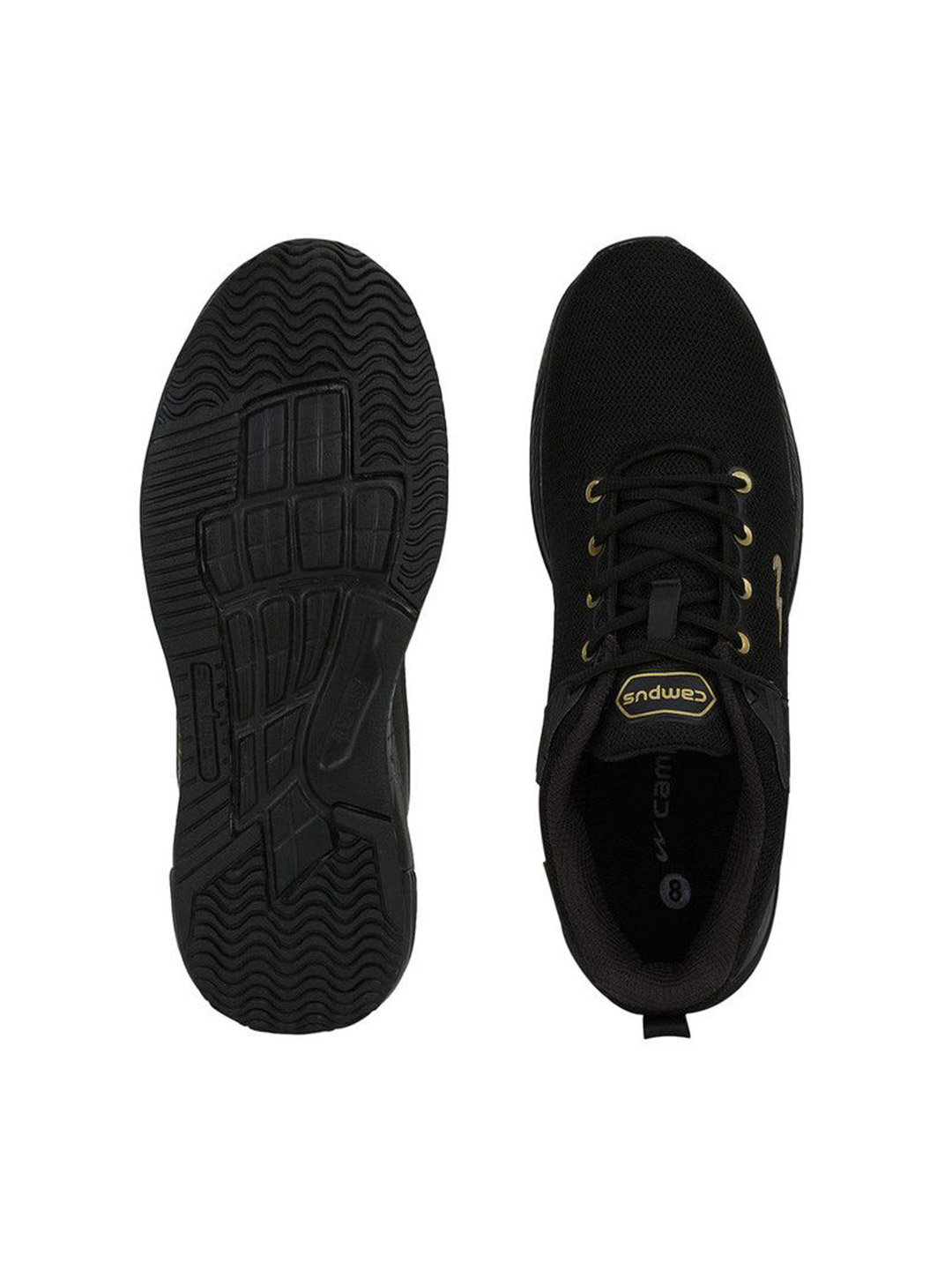Campus Men Refresh Pro Black Running Shoes (2)