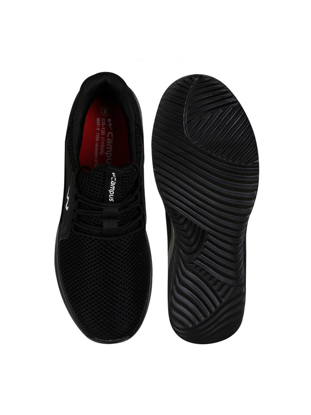 Campus Men Tyson Pro Black Running Shoes (4)