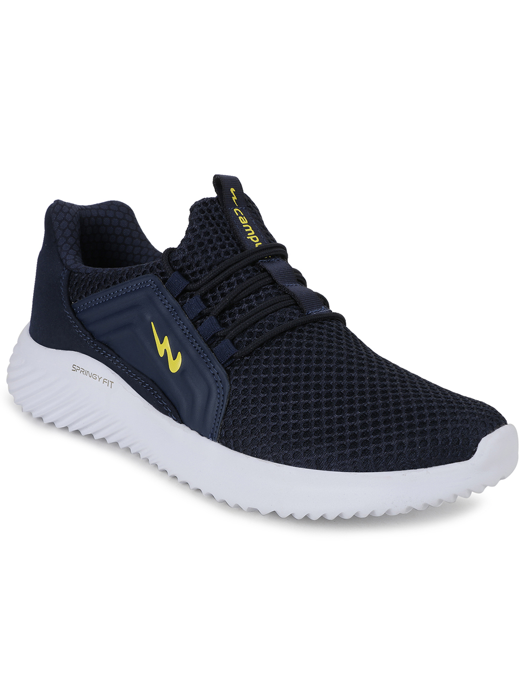Campus Men TYSON PRO Navy Blue & Yellow Running Shoes  (1)