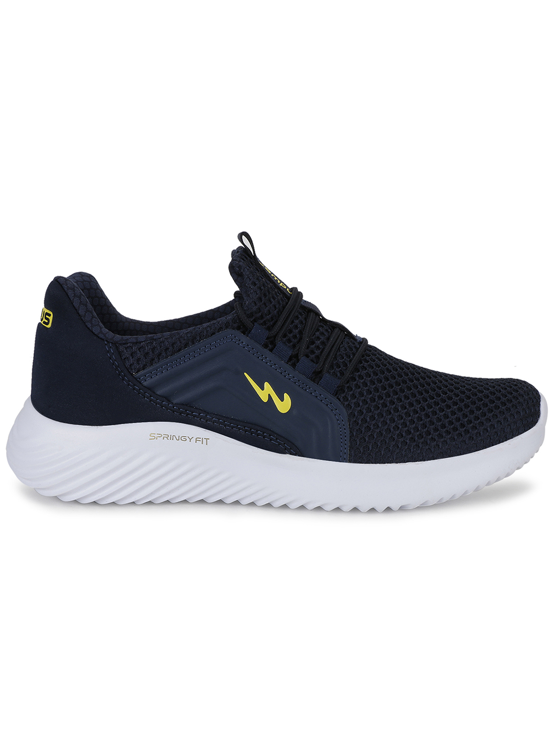 Campus Men TYSON PRO Navy Blue & Yellow Running Shoes  (2)