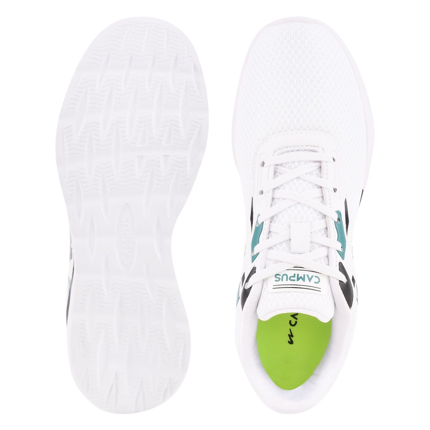 Campus Men White Camp Zone Running Shoes (5)