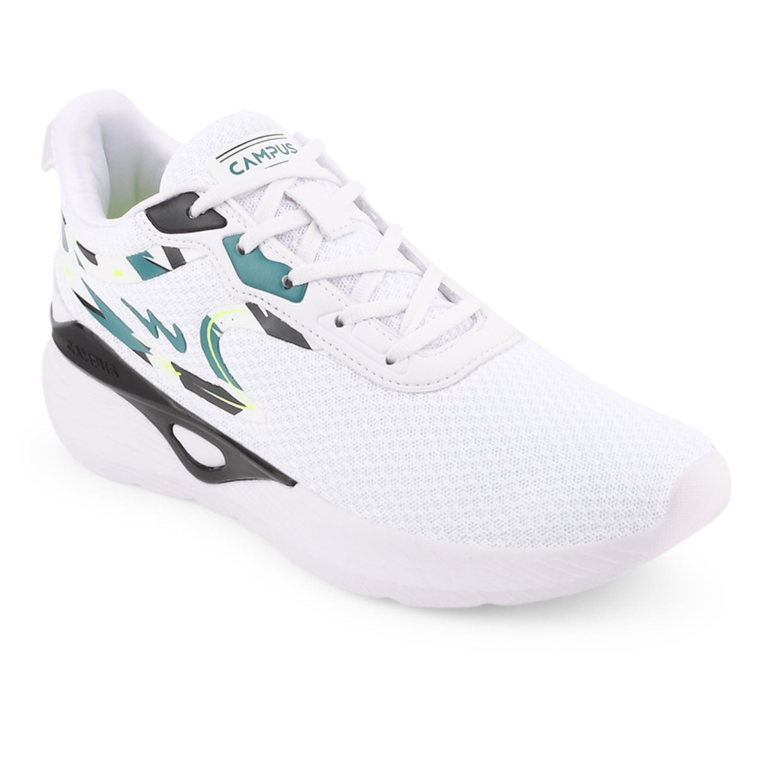 Campus Men White Camp Zone Running Shoes (3)