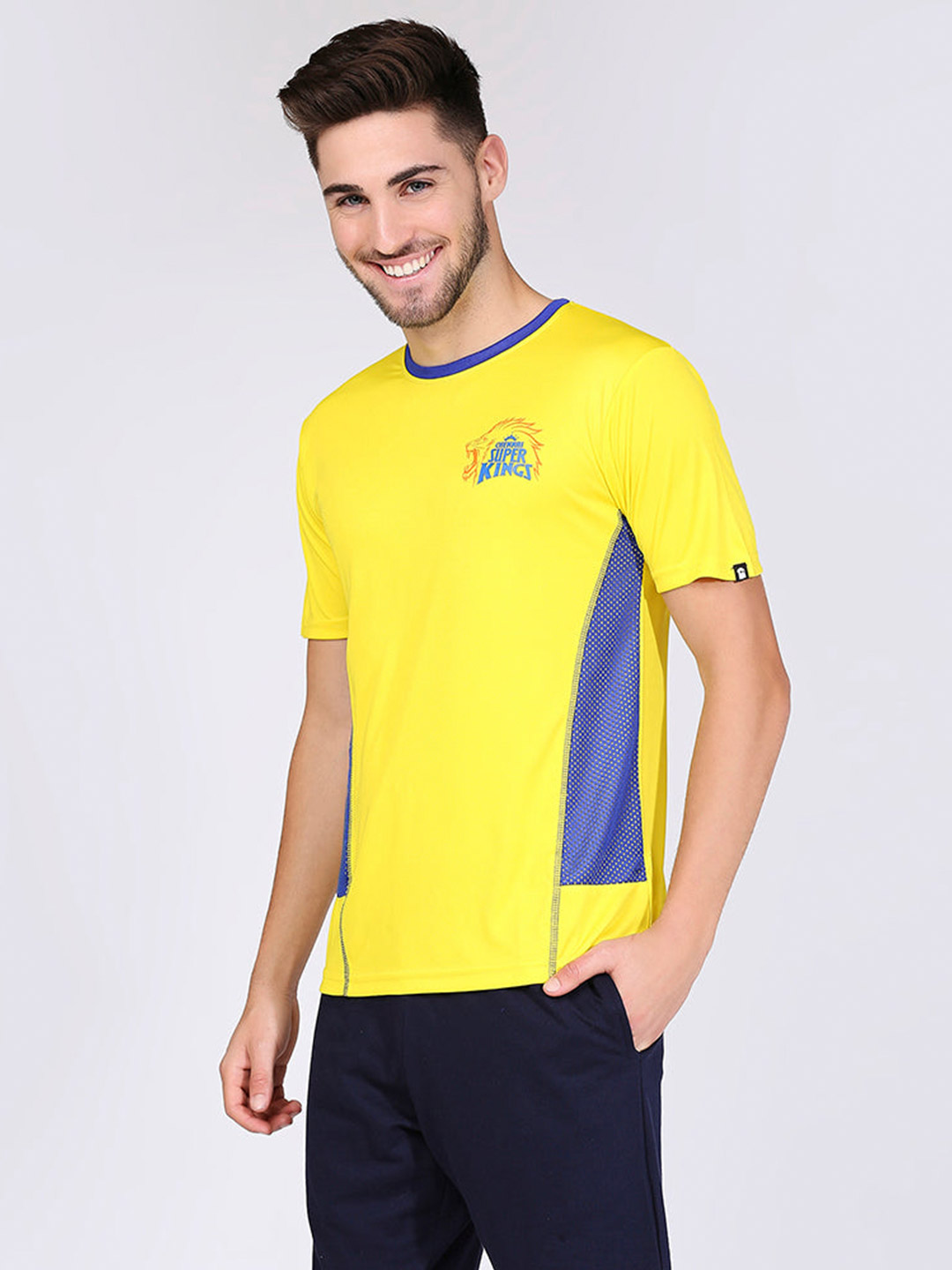 Chennai Super Kings CSK Dhoni Round Neck Fan Jersey Dhoni 7 (2)