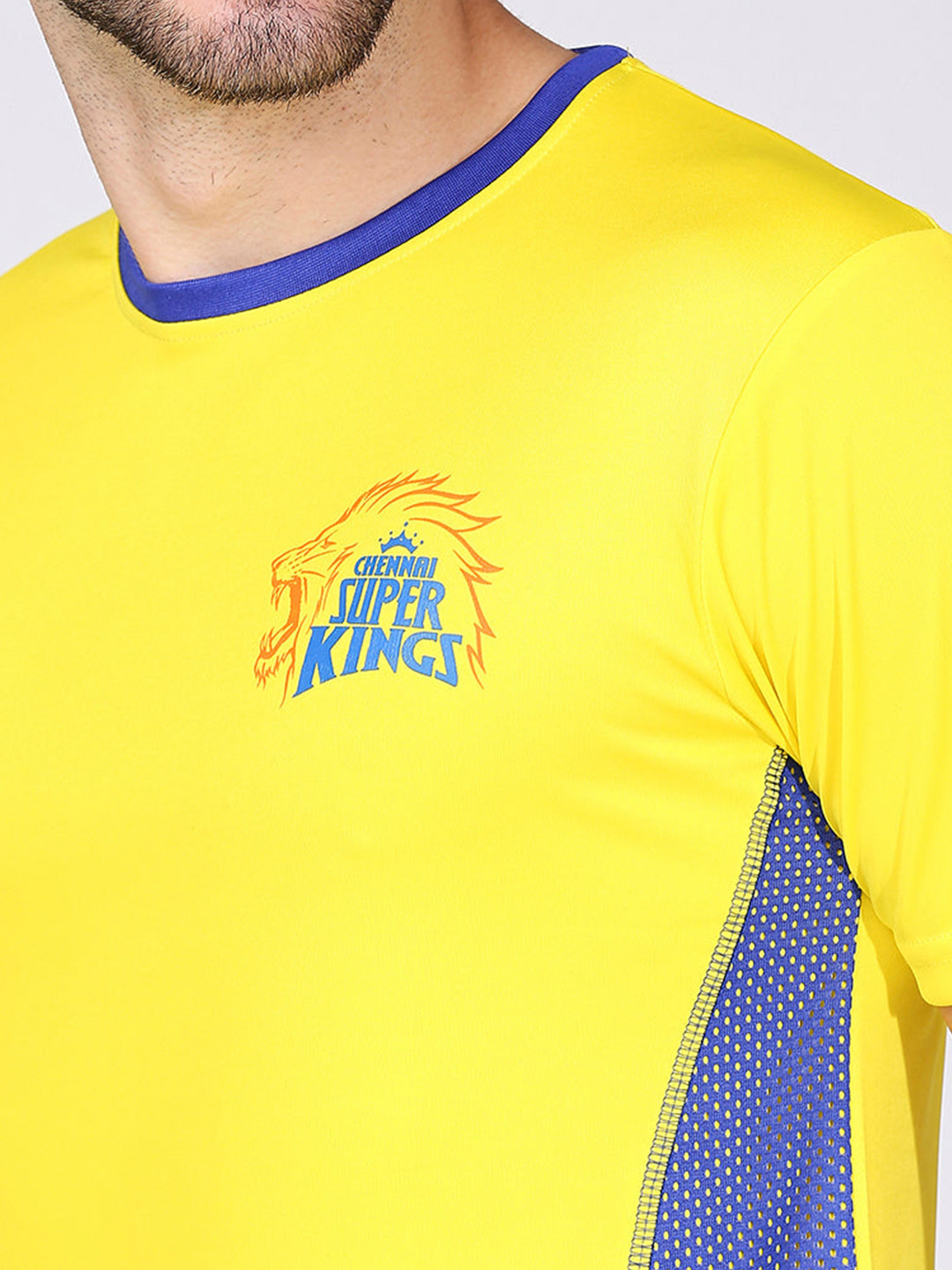Chennai Super Kings CSK Dhoni Round Neck Fan Jersey Dhoni 7 (5)