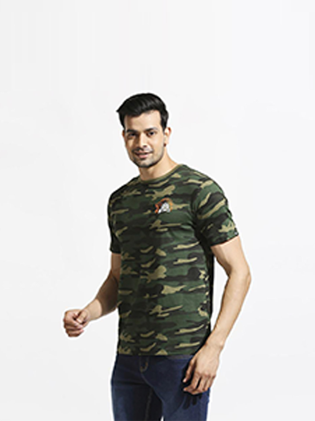 Chennai Super Kings CSK Men's Camo Regular Fit Thala 7 T-shirt (1)