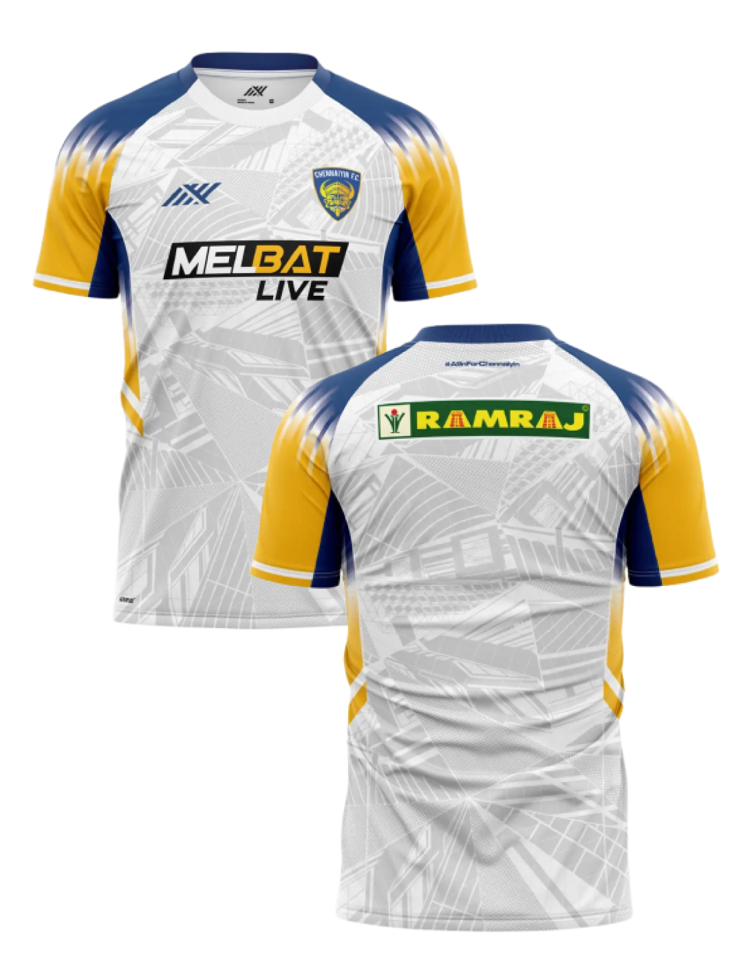 Chennaiyin FC Official Away Polyester Jersey 2024-25 - Customised (3)