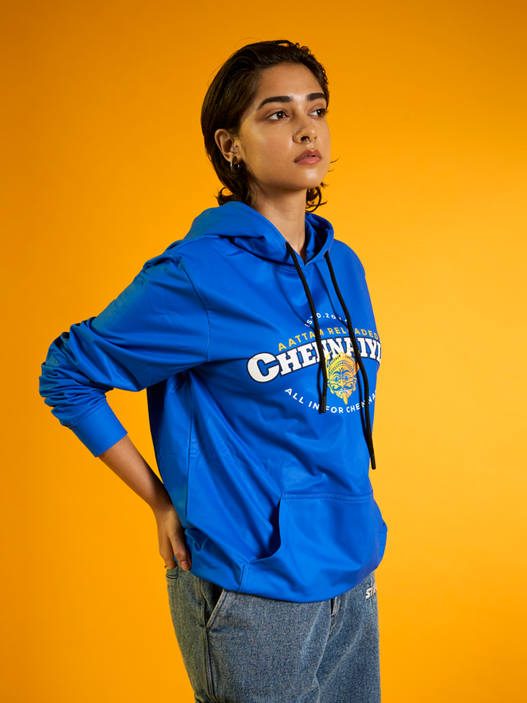 Chennaiyin FC Official Blue Printed Regular Fit Hoodie 2024-25 (6)