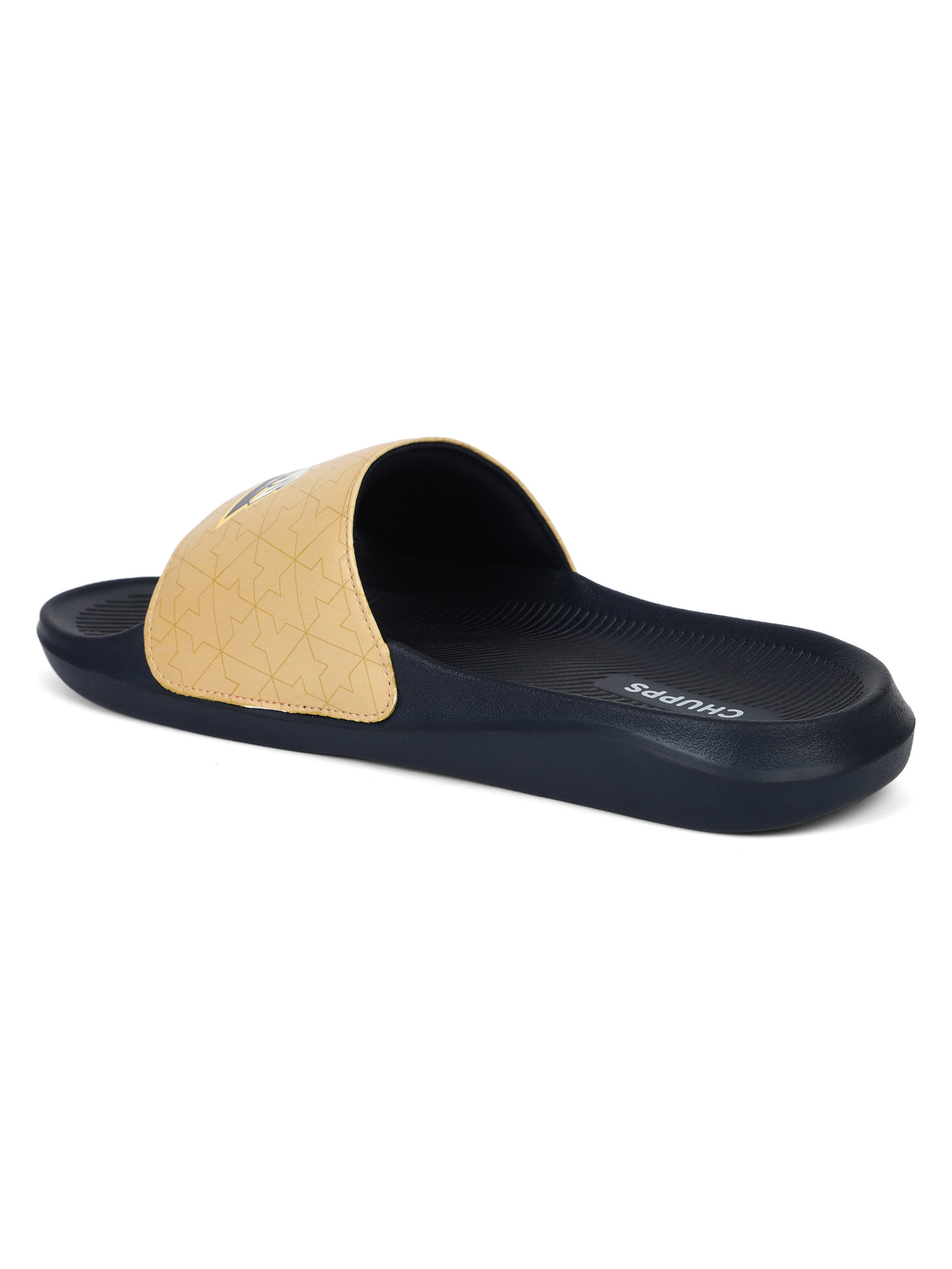 Chupps Men Navy Blue & Beige Soft Cushioning AirSoft Casual Sliders (4)
