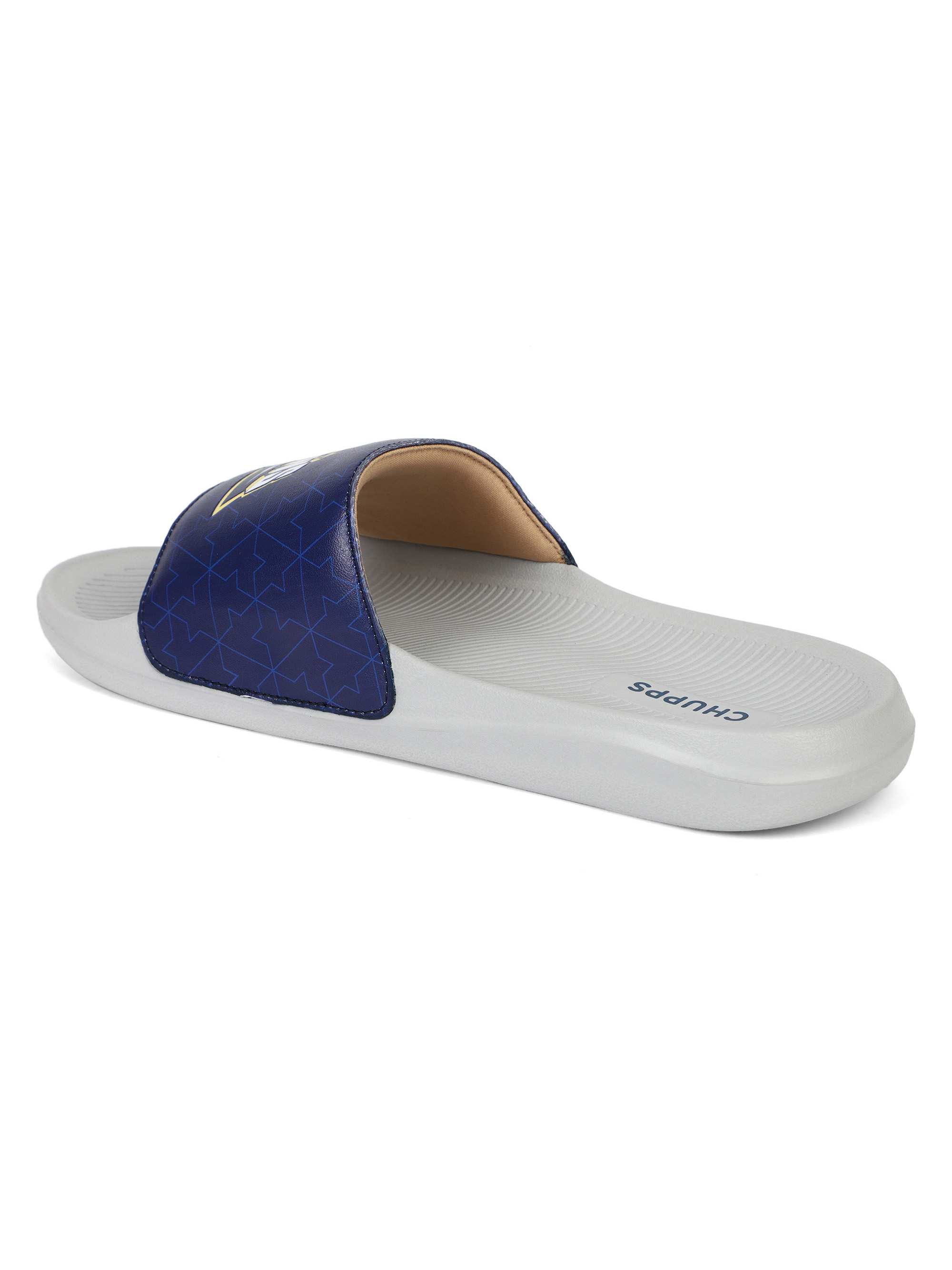 Chupps Men Navy Blue & Grey Soft Cushioning AirSoft Casual Sliders (4)