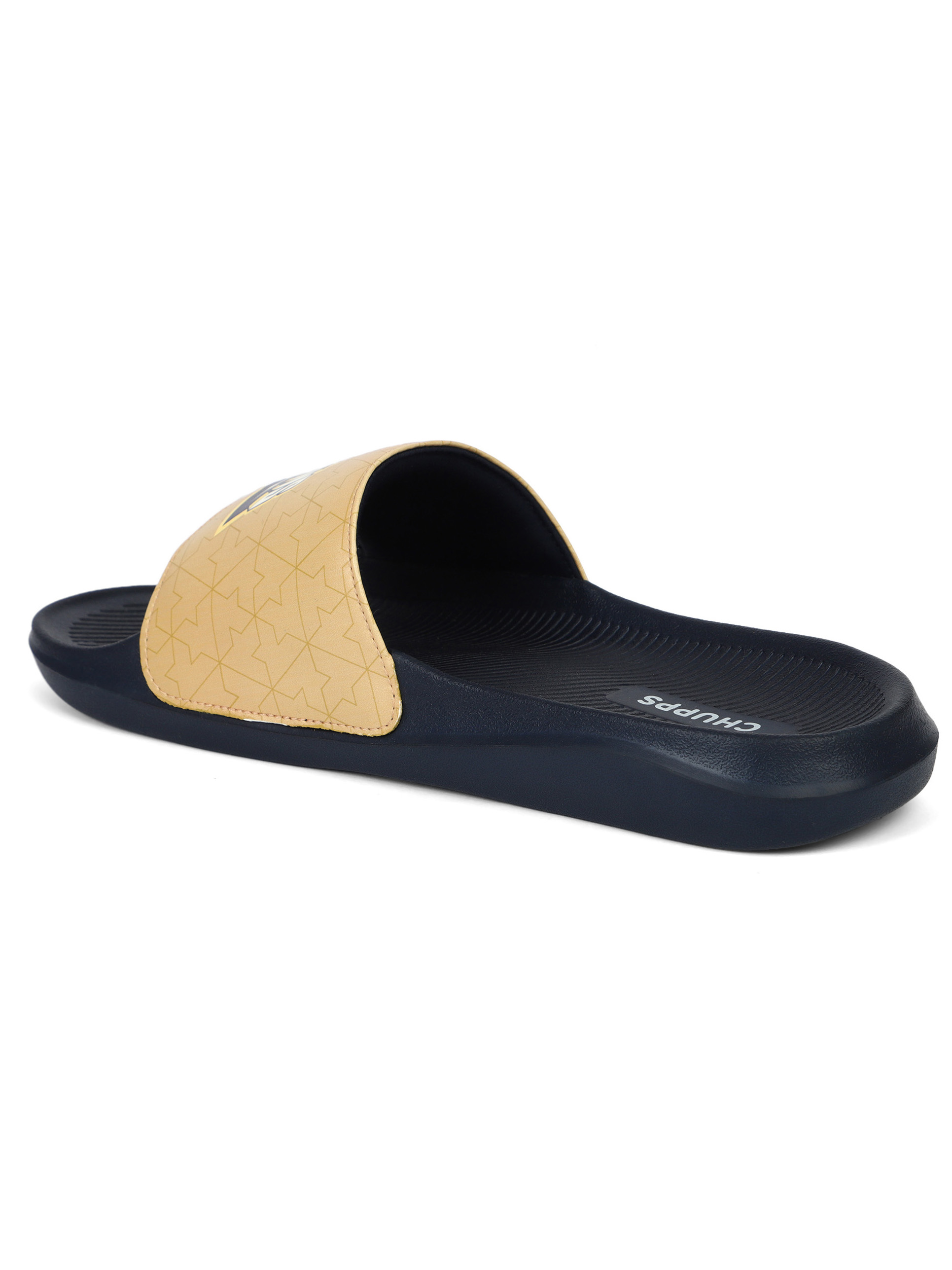 Chupps Men's GT Bold Beige & Navy Airsoft Casual Slider (5)