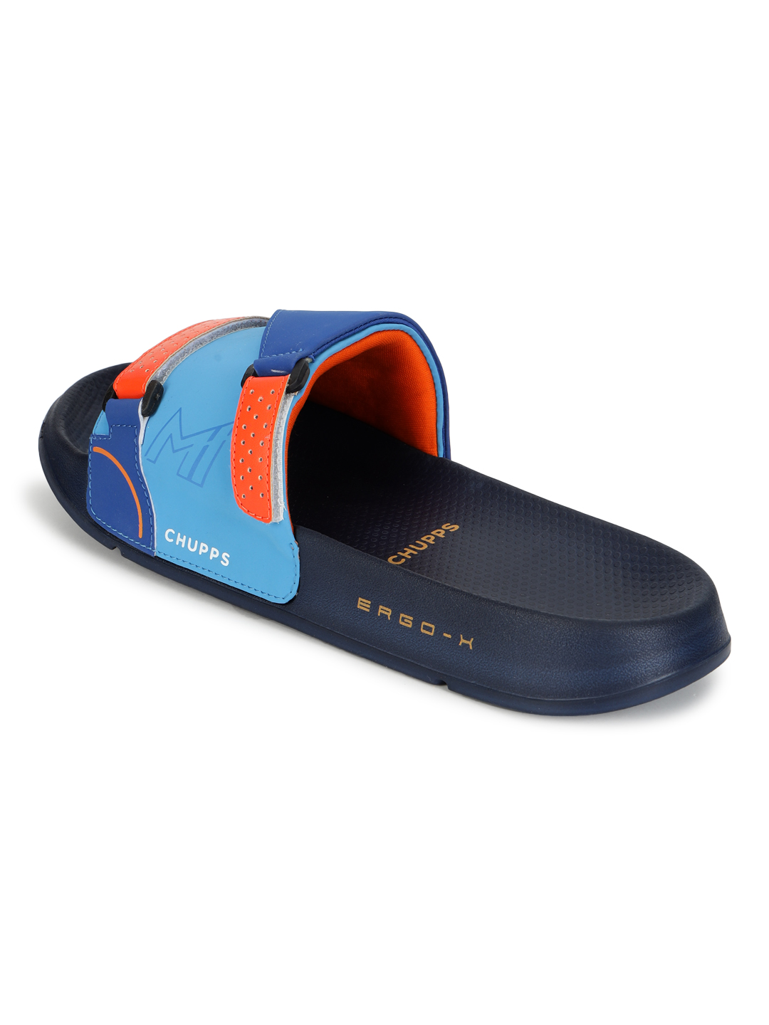 Chupps Men's MI ACE ORANGE NAVY Airsoft Casual Slider (4)