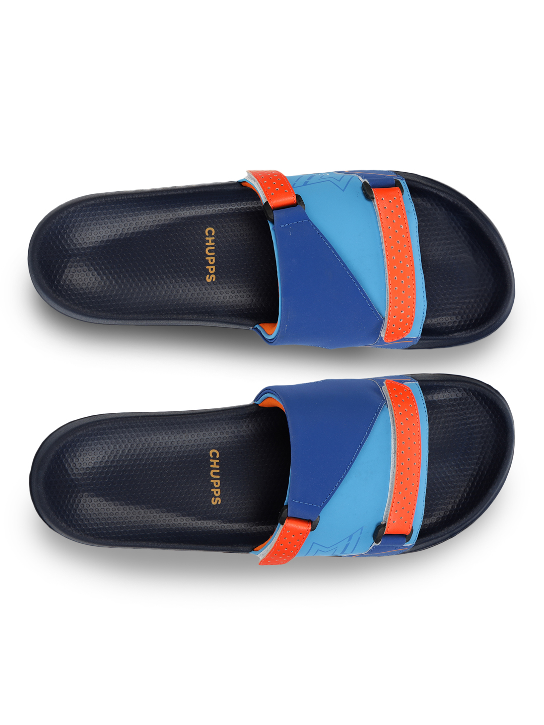 Chupps Men's MI ACE ORANGE NAVY Airsoft Casual Slider (9)