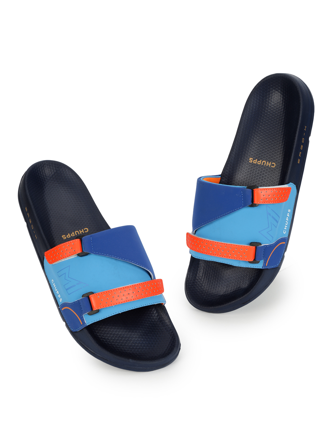 Chupps Men's MI ACE ORANGE NAVY Airsoft Casual Slider (2)