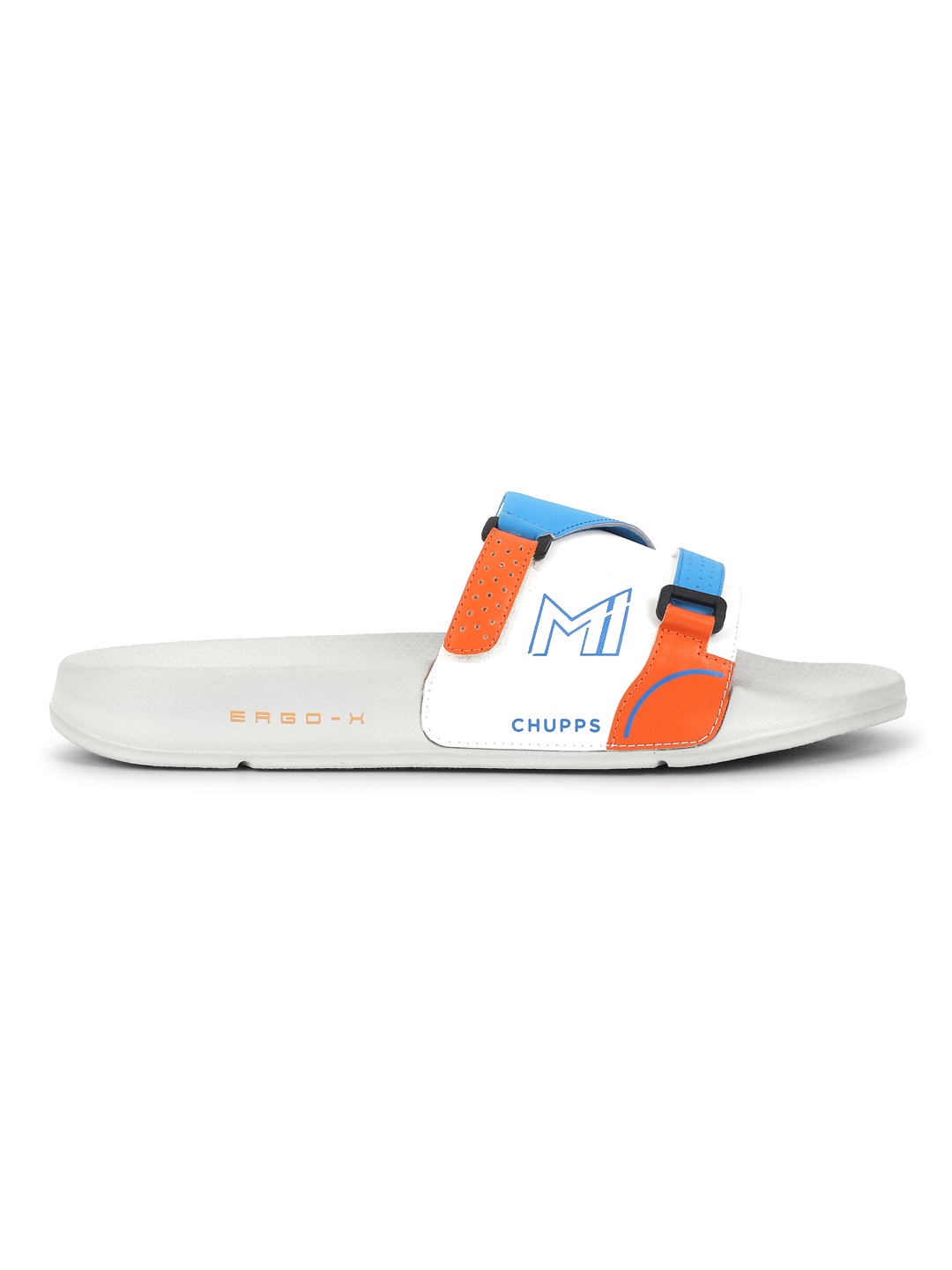 Chupps Men's MI ACE WHITE BLUE Airsoft Casual Slider (4)