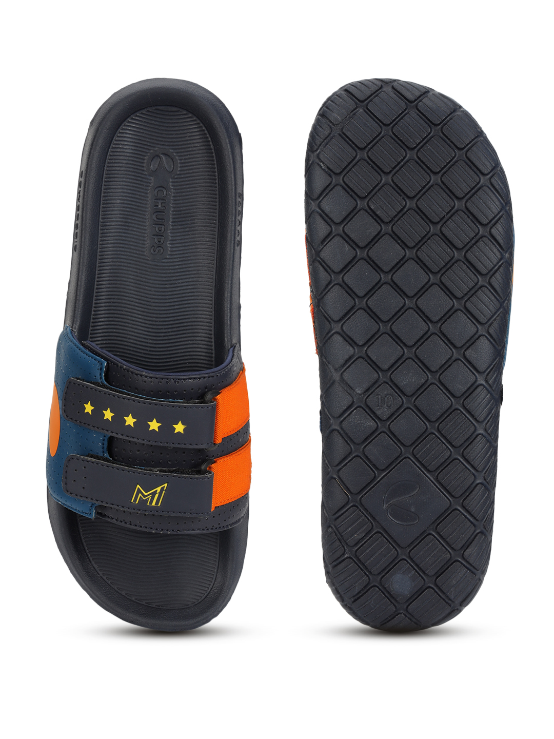 Chupps Men's MI GLORY ORANGE NAVY Airsoft Casual Slider (4)