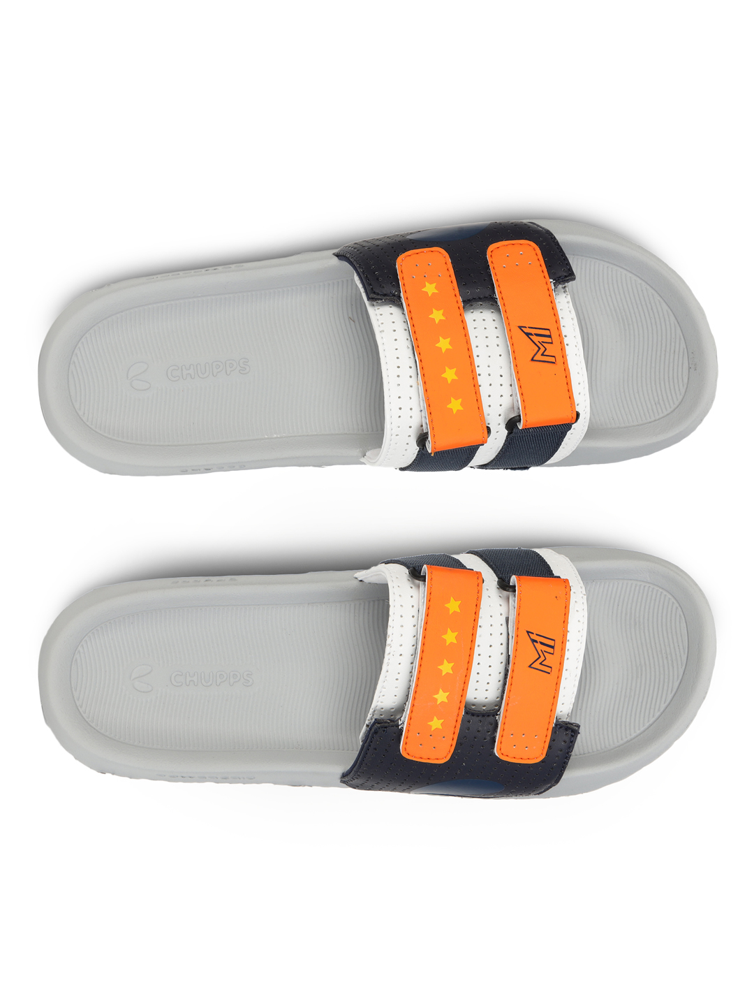 Chupps Men's MI GLORY ORANGE WHITE Airsoft Casual Slider (4)