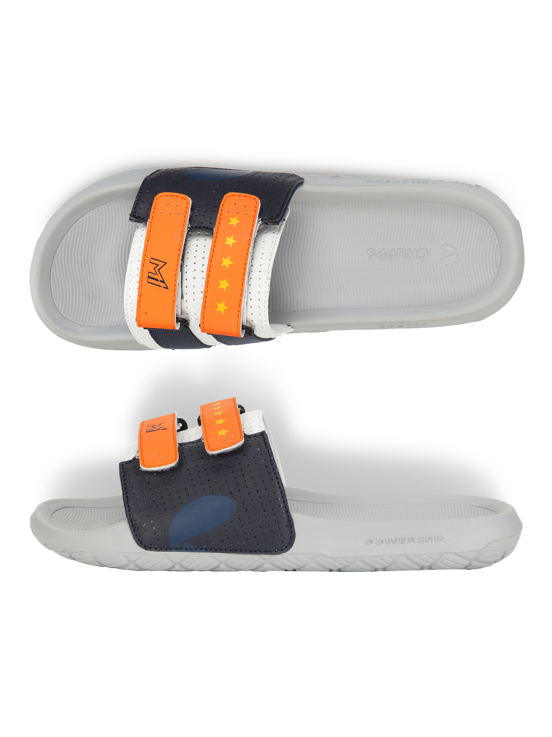 Chupps Men's MI GLORY ORANGE WHITE Airsoft Casual Slider (10)