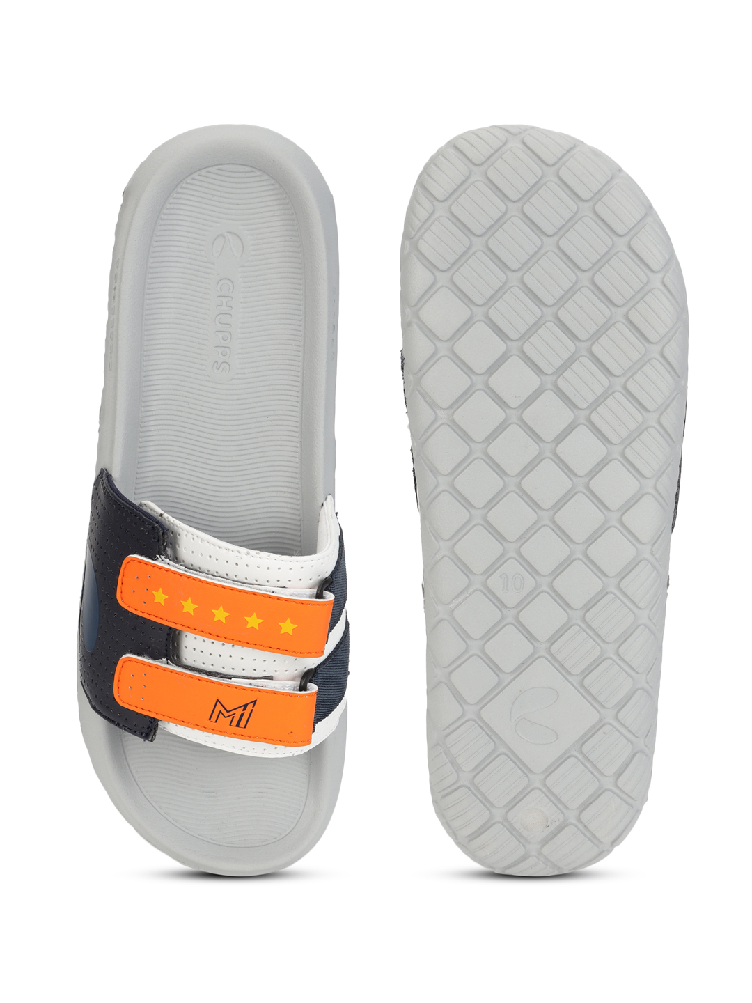 Chupps Men's MI GLORY ORANGE WHITE Airsoft Casual Slider (3)